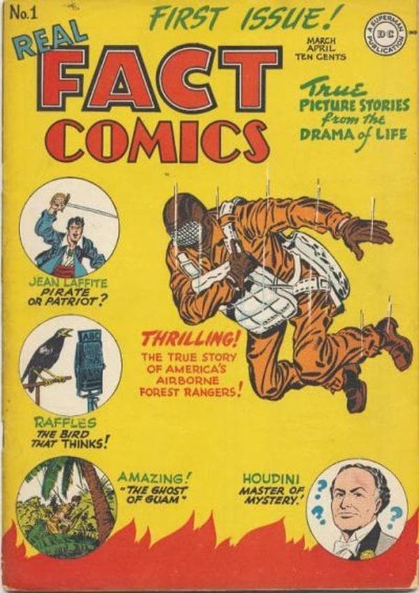 Real Fact Comics cover — © DC Comics