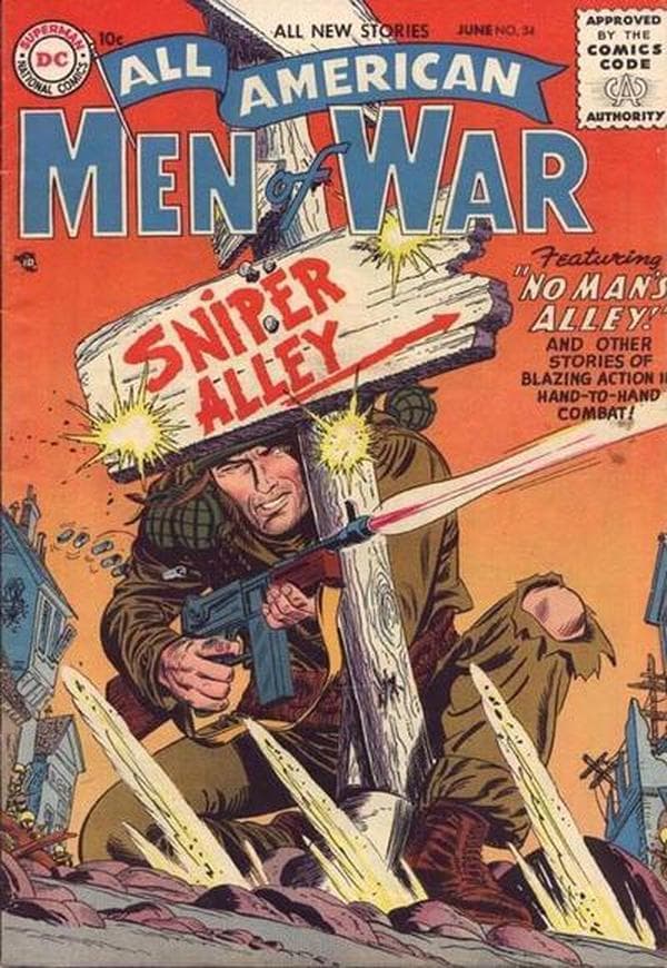 All-American Men of War #34 cover