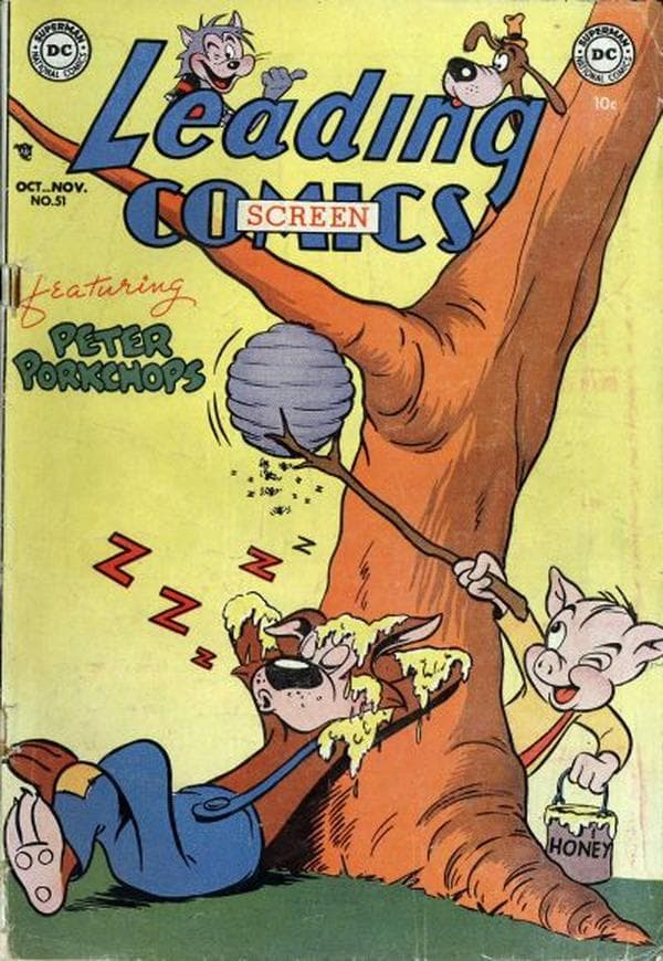 Leading Screen Comics #51 cover