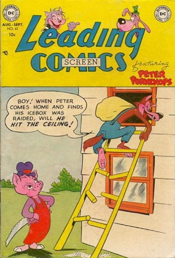 Leading Screen Comics #62 cover