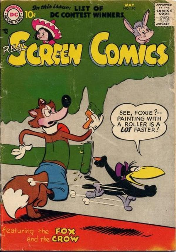 Real Screen Comics #110 cover