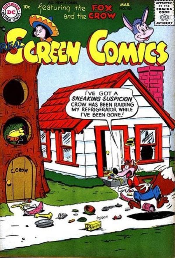 Real Screen Comics #108 cover