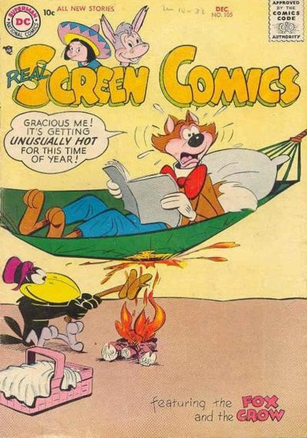 Real Screen Comics #105 cover