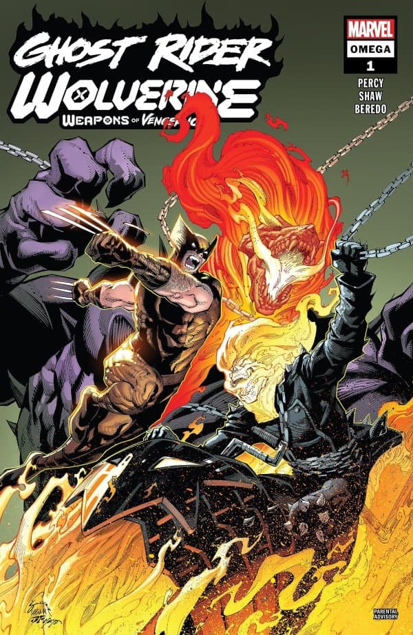 Ghost Rider/Wolverine: Weapons of Vengeance Omega #1 cover