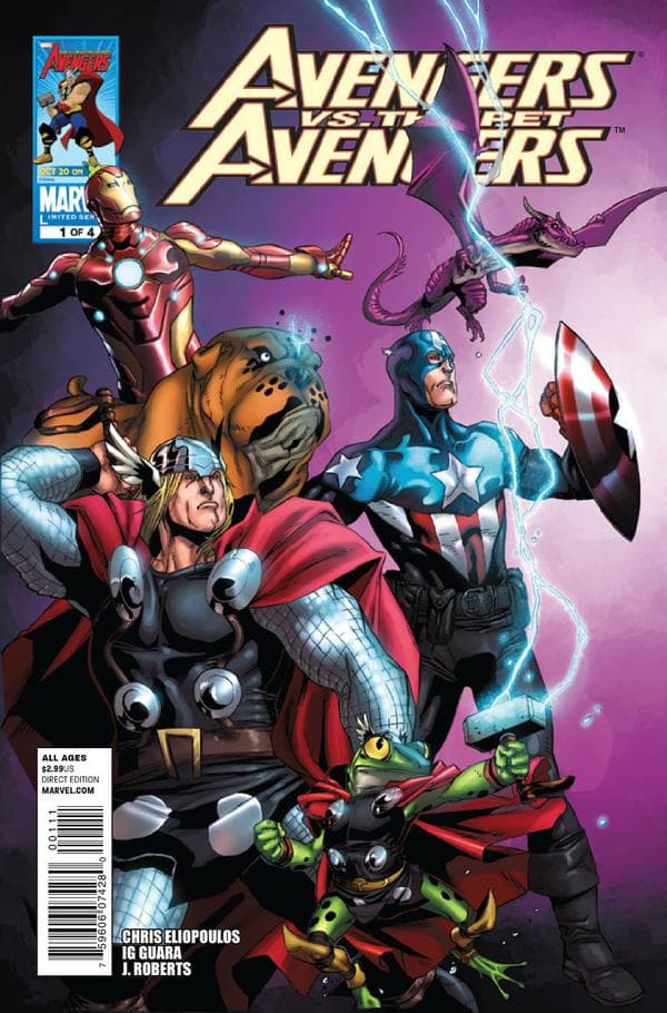 Avengers vs. Pet Avengers cover — © Marvel Comics