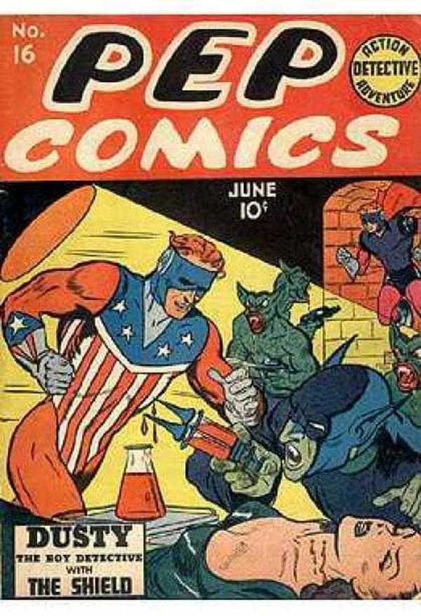 Pep Comics #16 cover