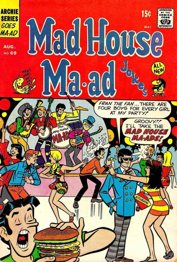 Mad House Ma-ad Jokes #69 cover