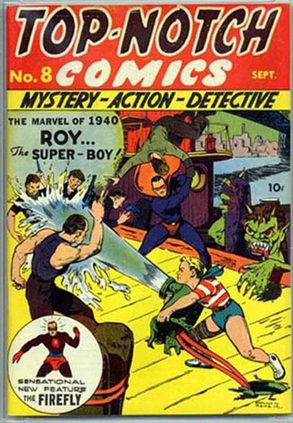 Top Notch Comics #8 cover