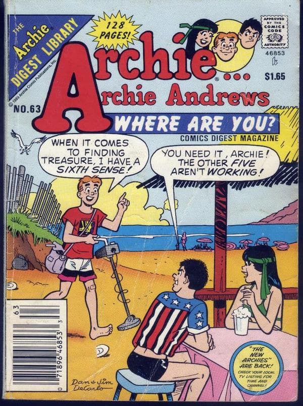 Archie... Archie Andrews, Where Are You? Comics Digest Magazine #63