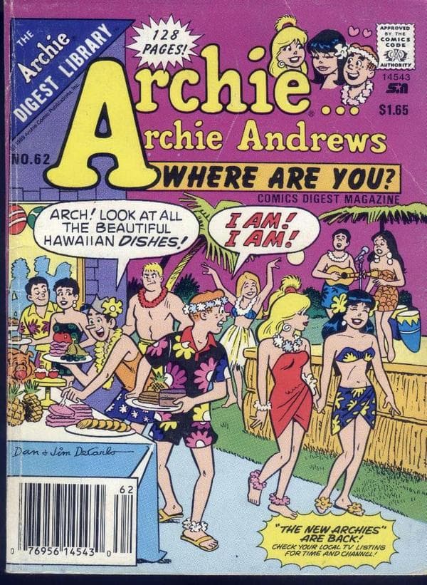Archie... Archie Andrews, Where Are You? Comics Digest Magazine #62