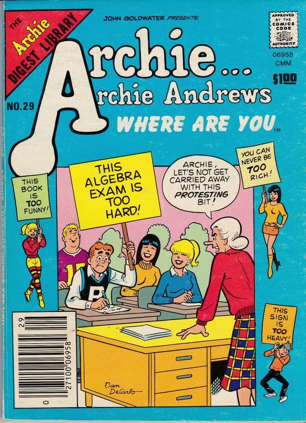 Archie... Archie Andrews, Where Are You? Comics Digest Magazine #29