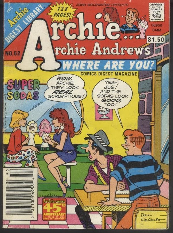 Archie... Archie Andrews, Where Are You? Comics Digest Magazine #52