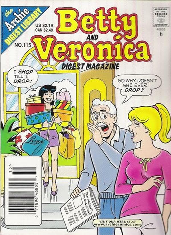 Betty and Veronica Comics Digest Magazine #115
