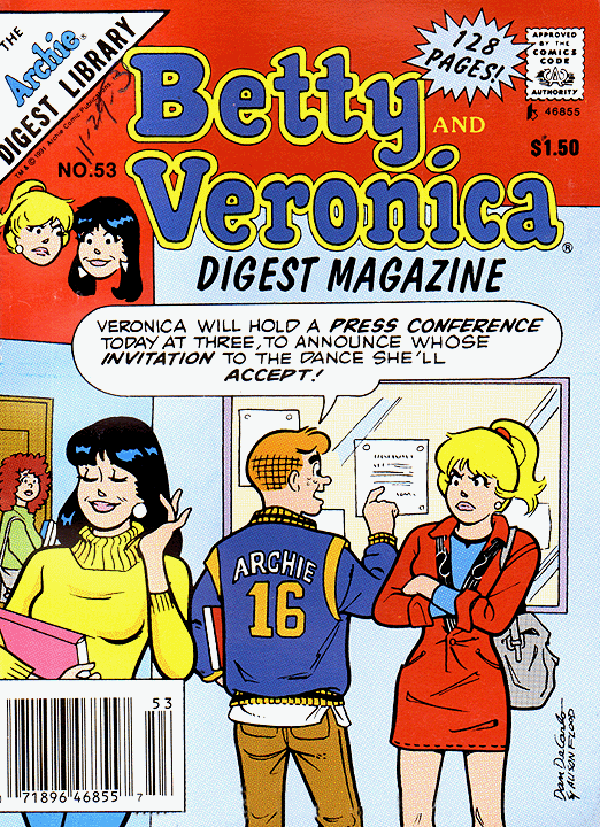 Betty and Veronica Comics Digest Magazine #53