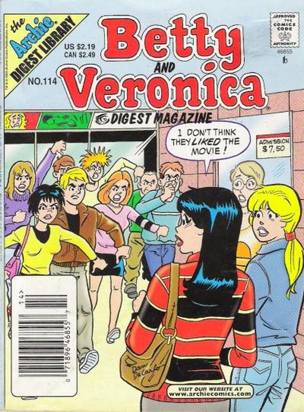 Betty and Veronica Comics Digest Magazine #114
