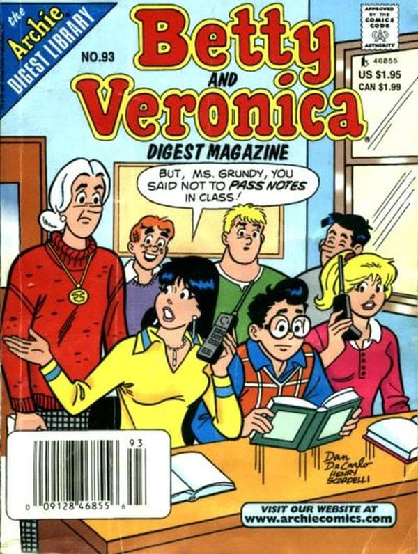 Betty and Veronica Comics Digest Magazine #93