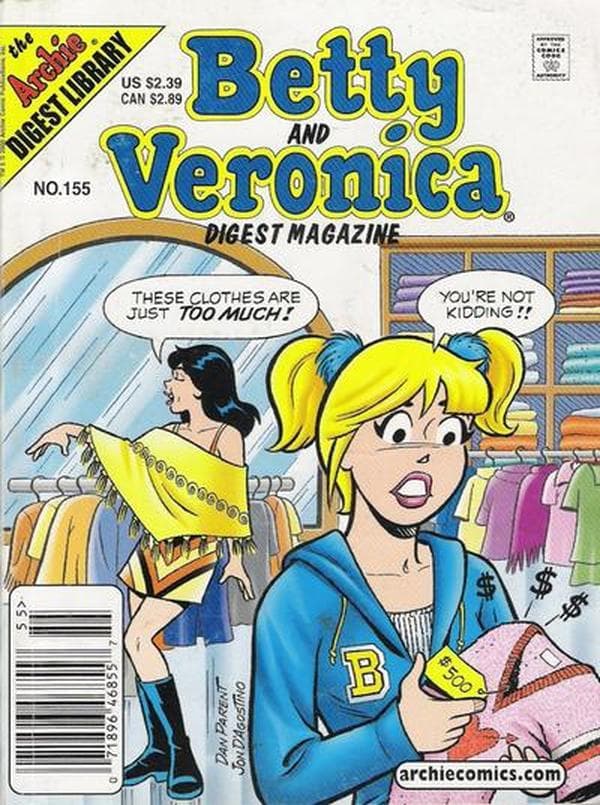 Betty and Veronica Comics Digest Magazine #155