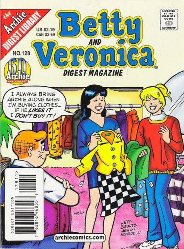 Betty and Veronica Comics Digest Magazine #128 cover