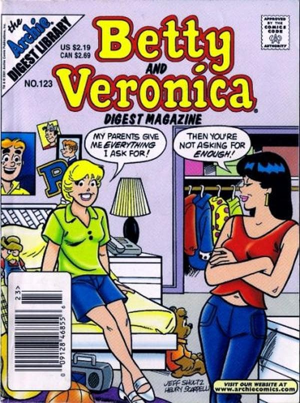 Betty and Veronica Comics Digest Magazine #123