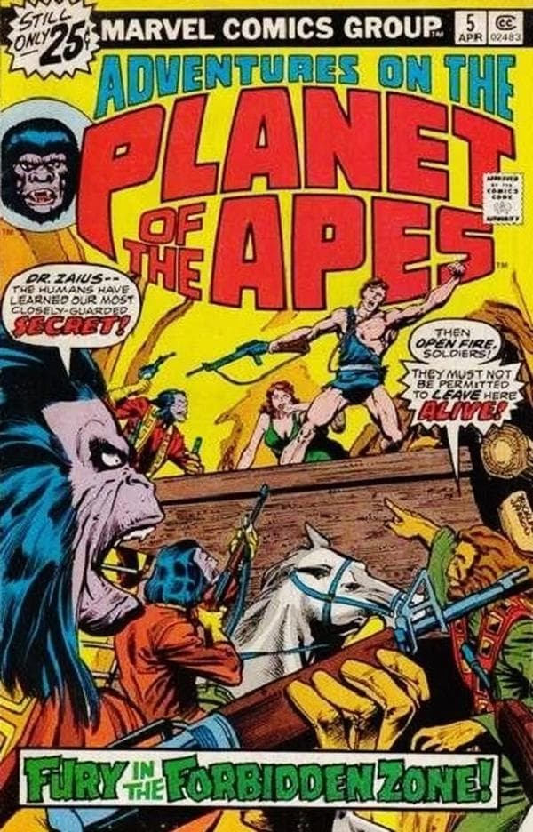 Adventures on the Planet of the Apes #5 cover