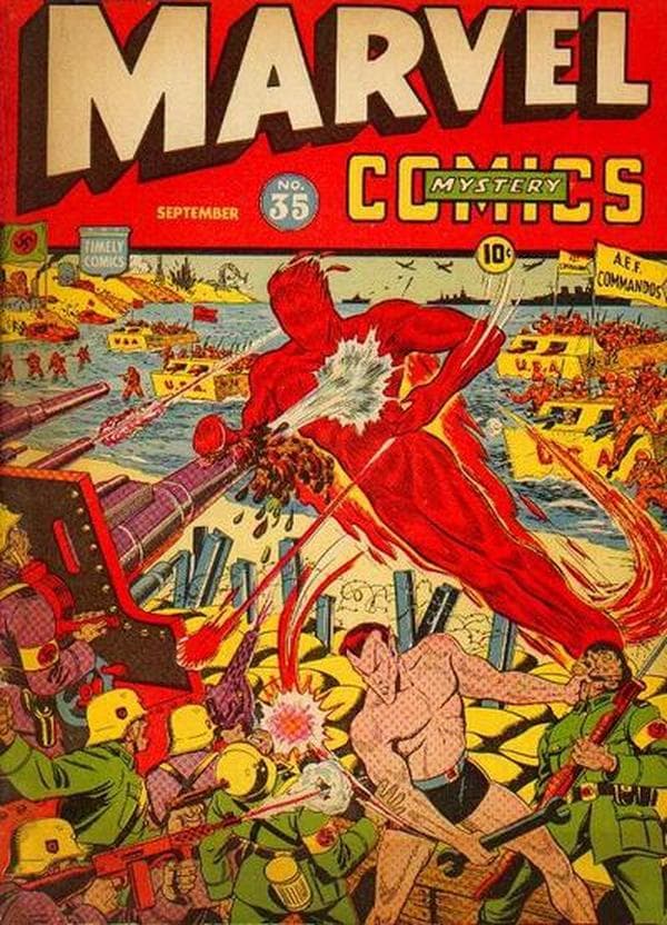 Marvel Mystery Comics #35 cover