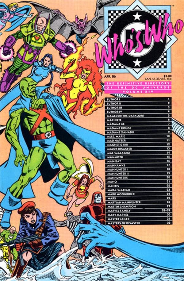 Who's Who: The Definitive Directory of the DC Universe #14 cover