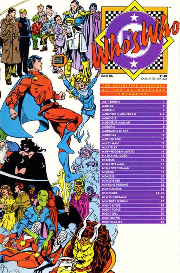 Who's Who: The Definitive Directory of the DC Universe #16 cover