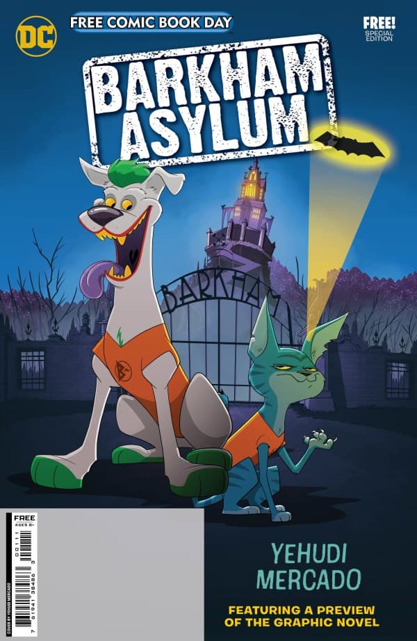 Barkham Asylum 2024 FCBD Special Edition cover — © DC Comics