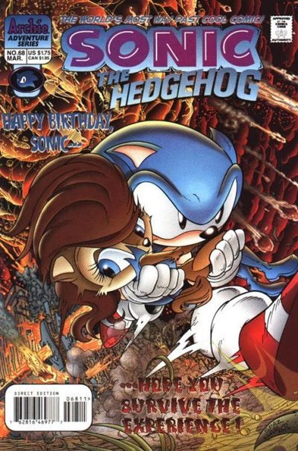 Sonic the Hedgehog #68 cover