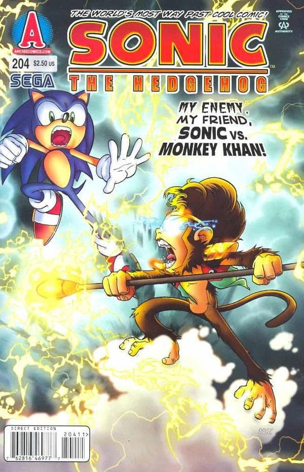 Sonic the Hedgehog #204 cover