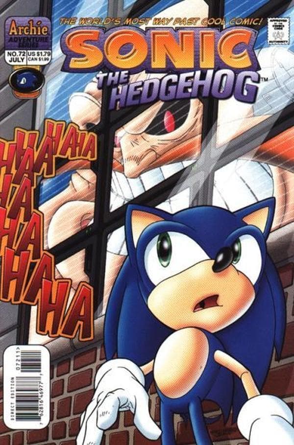 Sonic the Hedgehog #72 cover