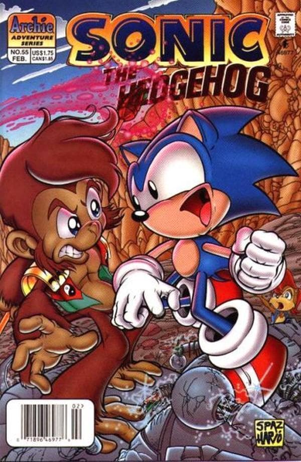 Sonic the Hedgehog #55 cover
