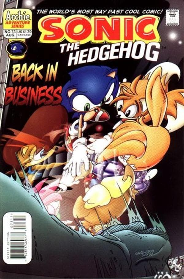 Sonic the Hedgehog #73 cover