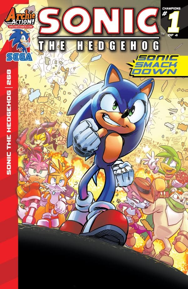 Sonic the Hedgehog #268 cover