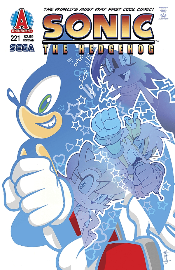 Sonic the Hedgehog #221 cover