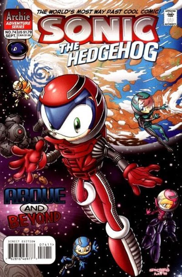 Sonic the Hedgehog #74 cover