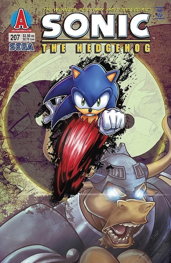 Sonic the Hedgehog #207 cover