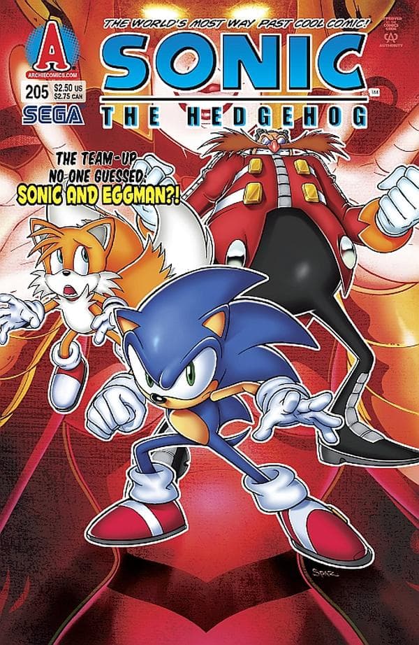 Sonic the Hedgehog #205 cover