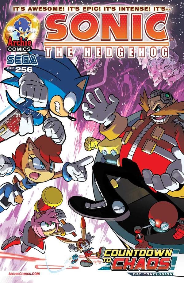 Sonic the Hedgehog #256 cover