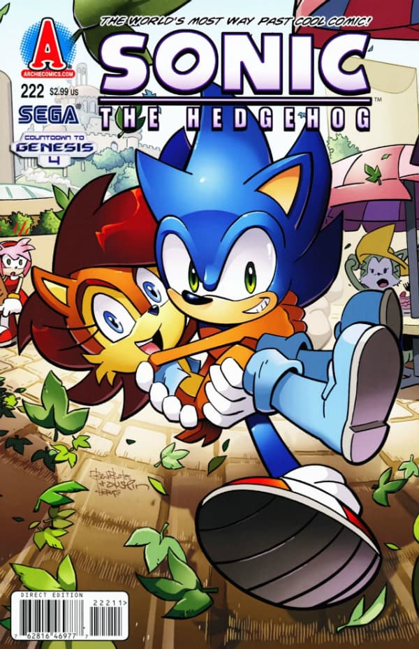 Sonic the Hedgehog #222 cover