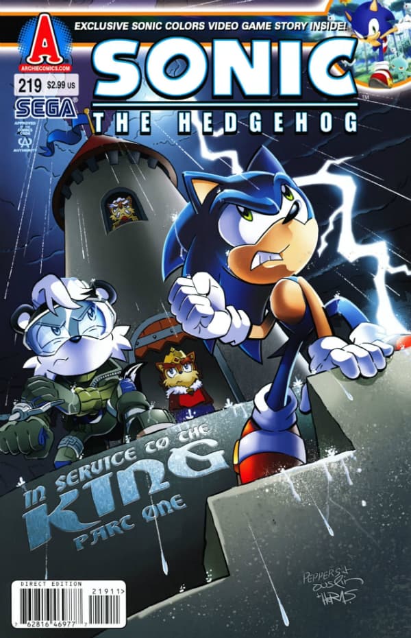 Sonic the Hedgehog #219 cover