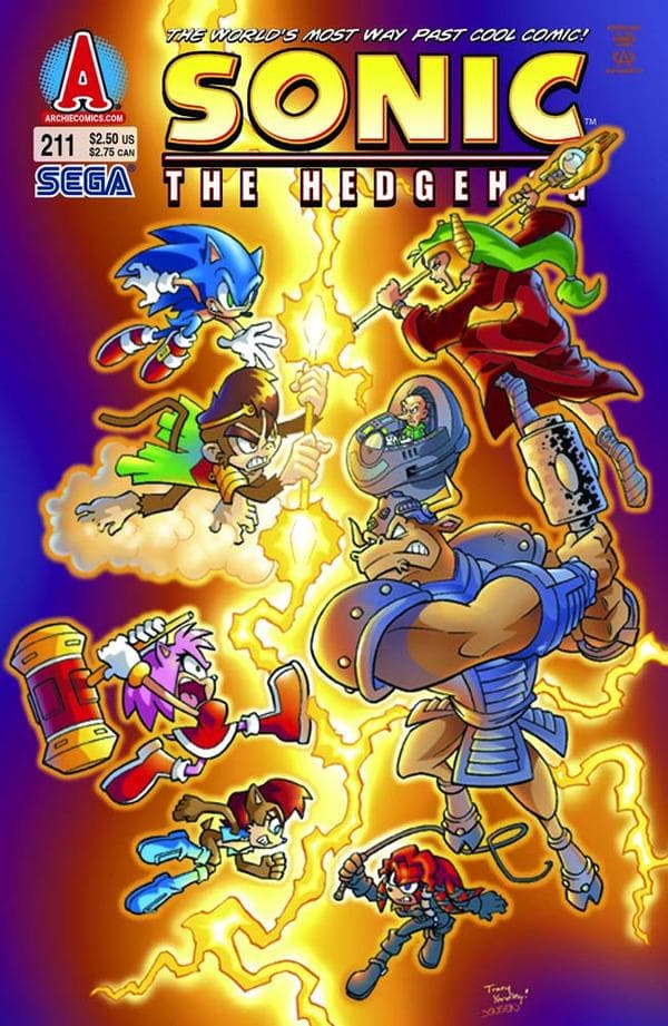 Sonic the Hedgehog #211 cover