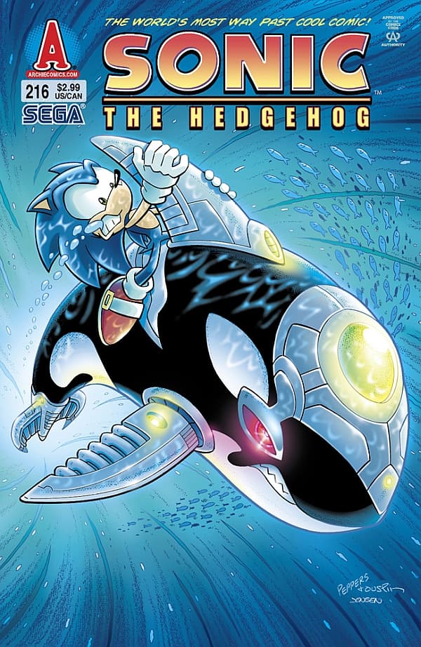 Sonic the Hedgehog #216 cover