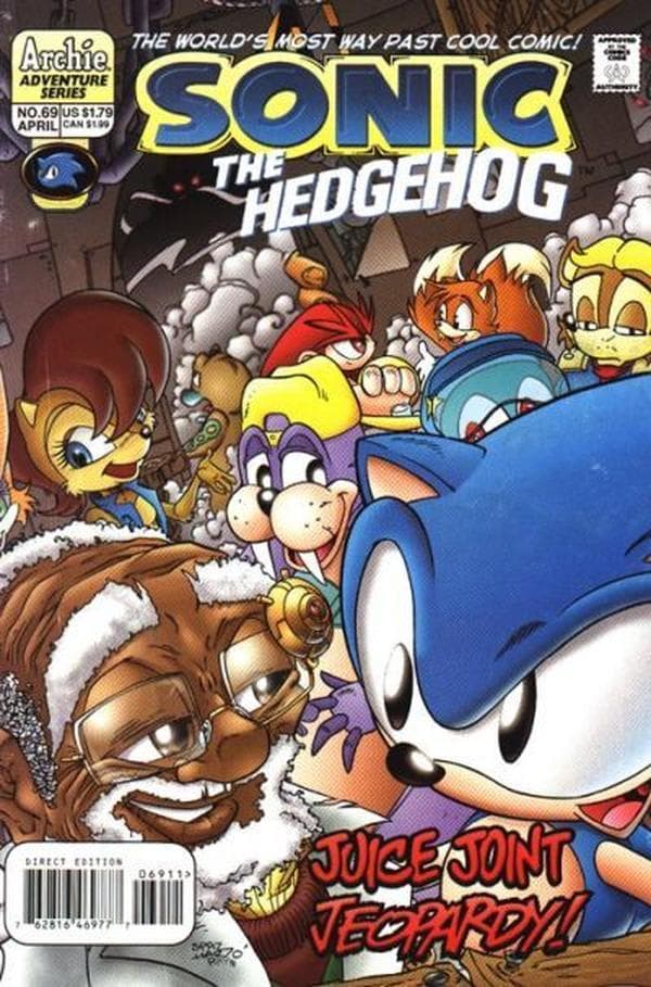 Sonic the Hedgehog #69 cover