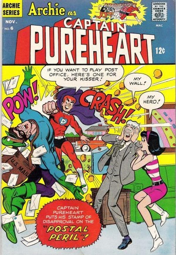 Archie as Captain Pureheart #6 cover