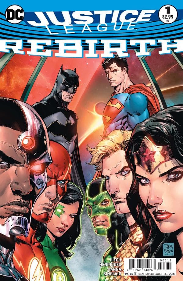 Justice League: Rebirth #1 cover