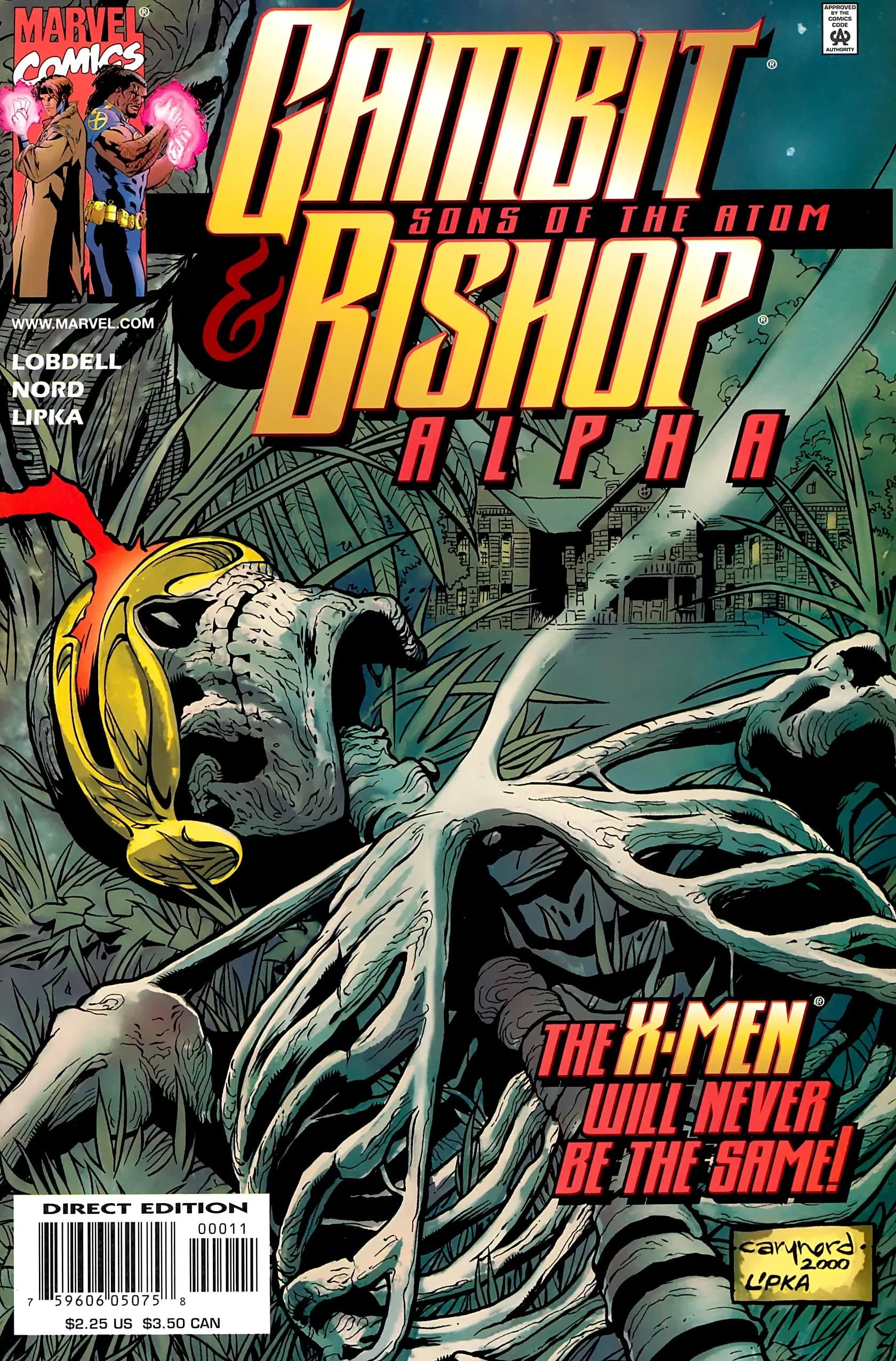 Gambit and Bishop: Alpha #1 cover