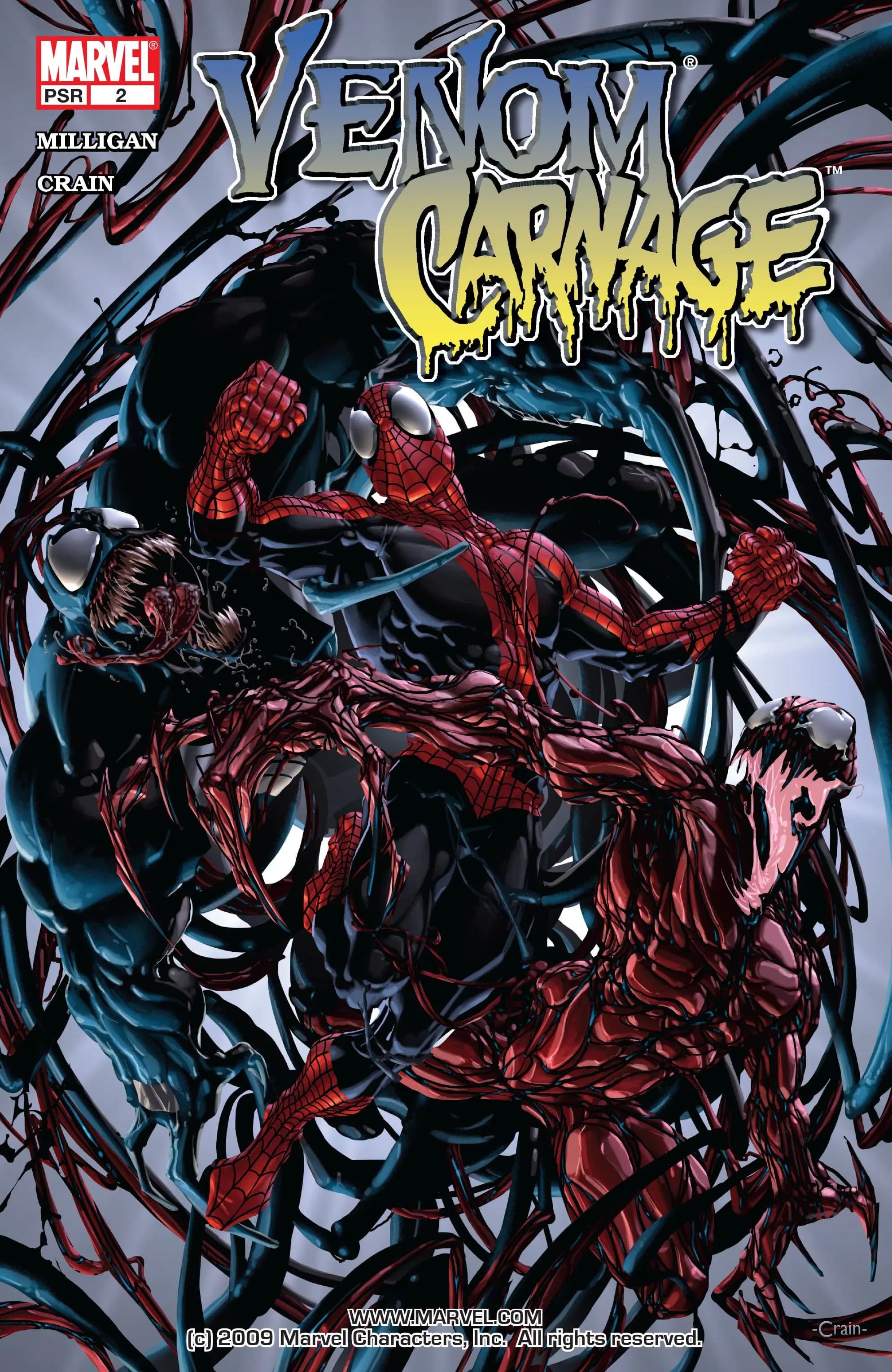 Venom vs. Carnage #2 cover