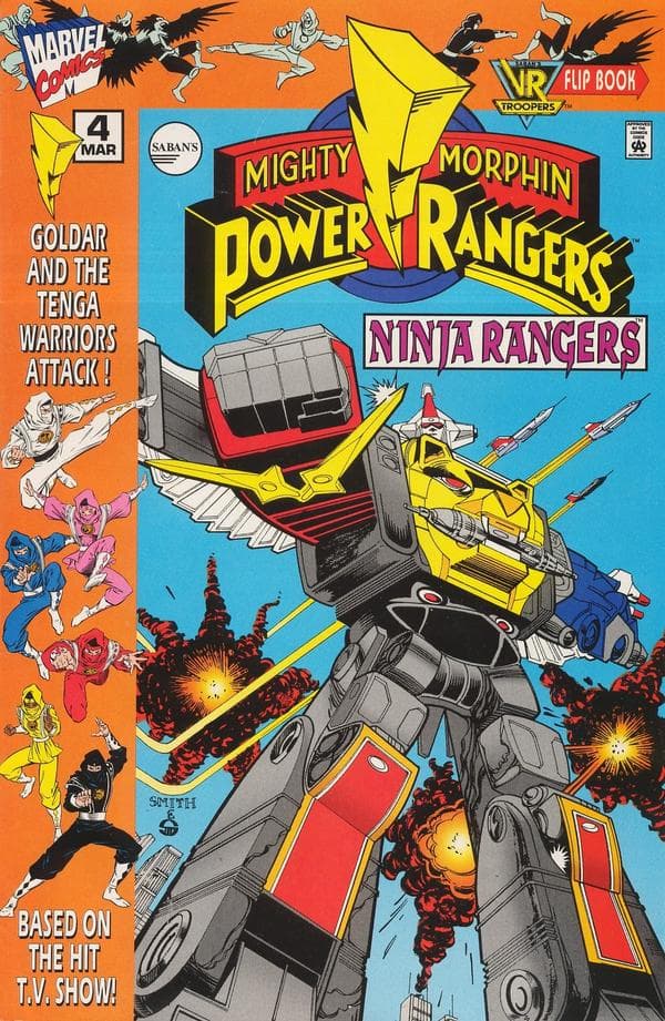 Saban's Mighty Morphin Power Rangers: Ninja Rangers/VR Troopers #4 cover
