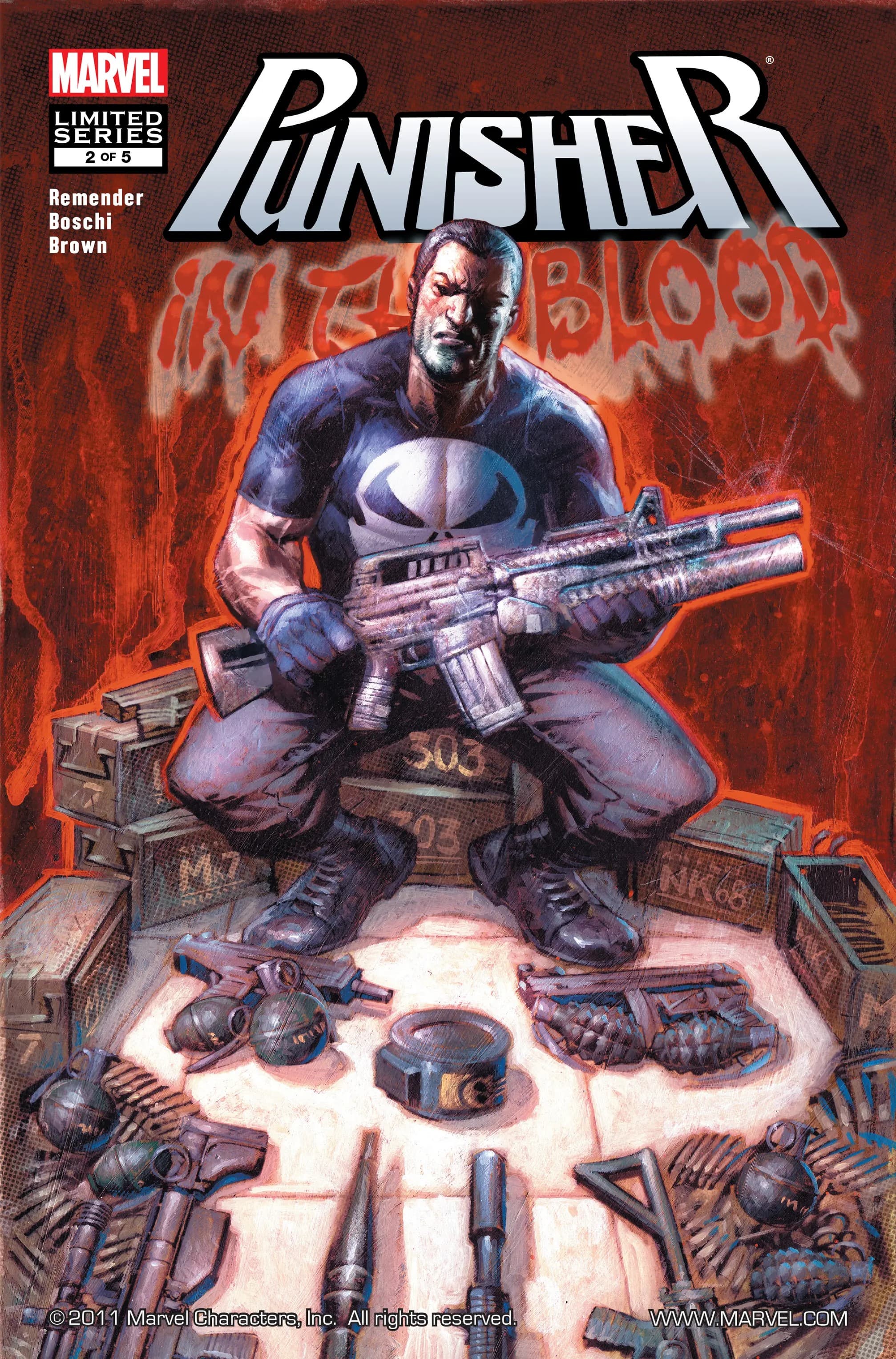 Punisher: In the Blood #2 cover